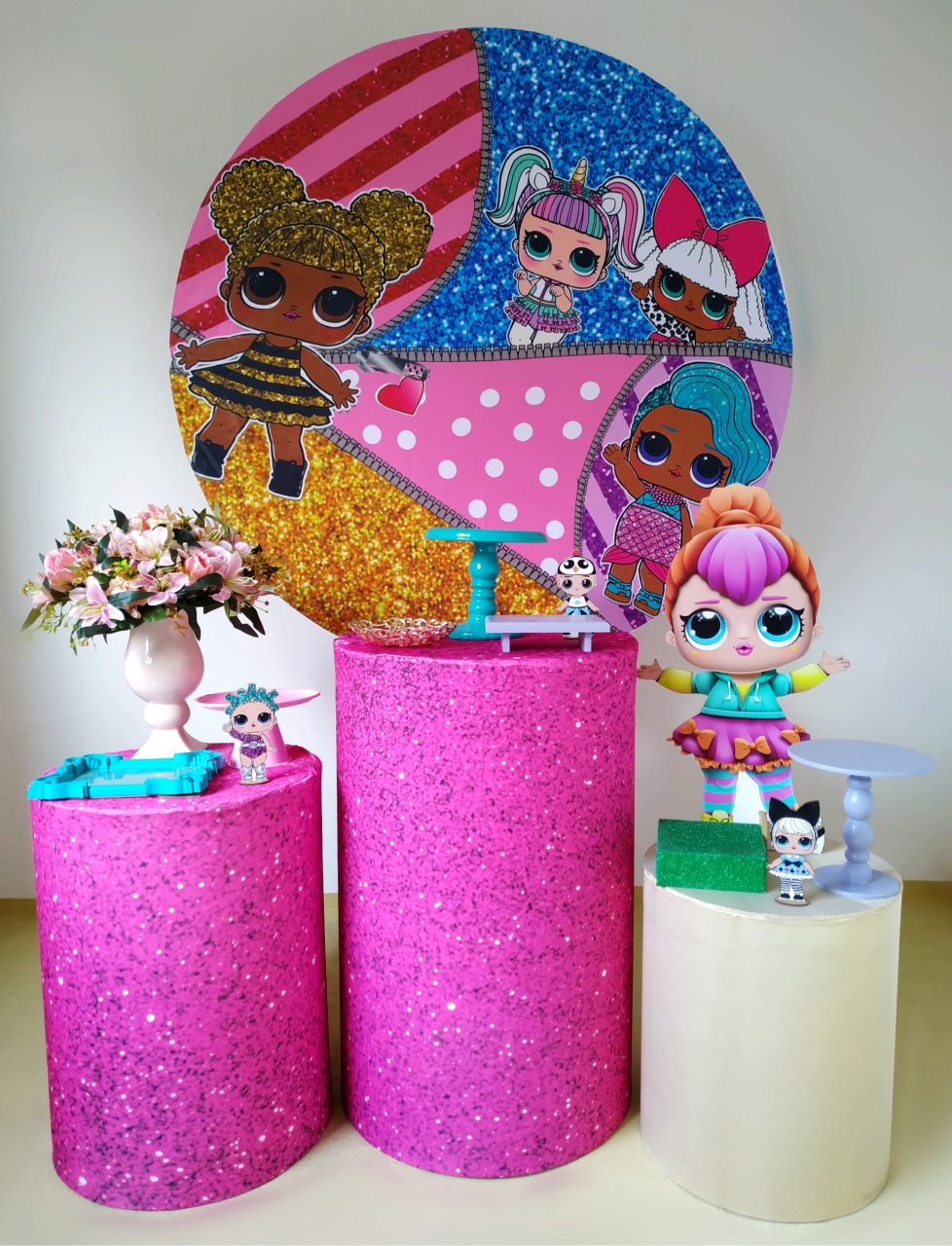 Lol Rosa - Kit Prata - Beca Decorações