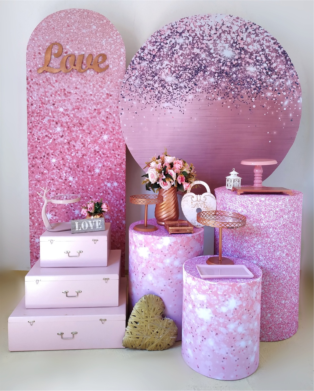 Casamento Glitter - Kit Diamante - Beca Decorações