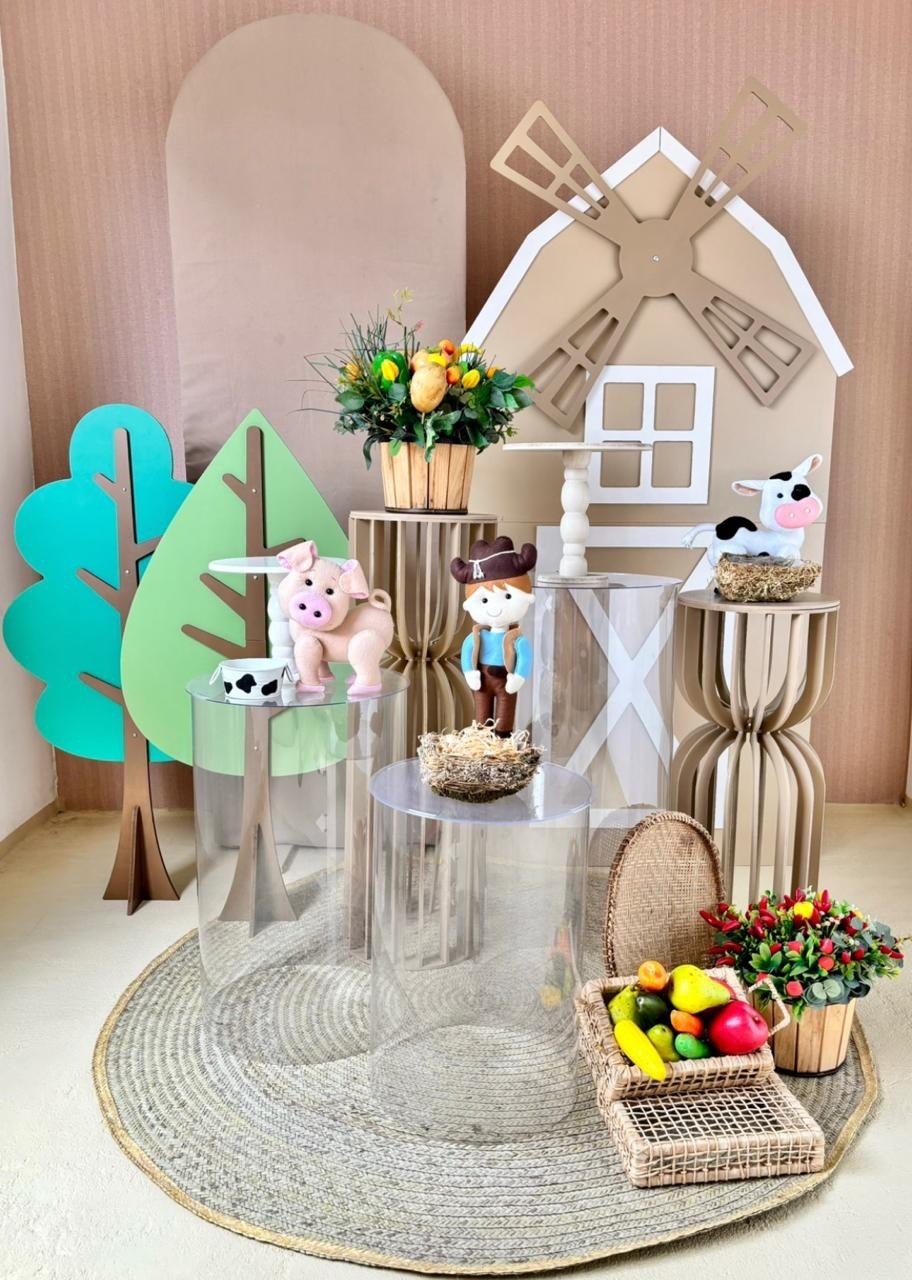 Fazendinha Bege - Composição  - Beca Decorações