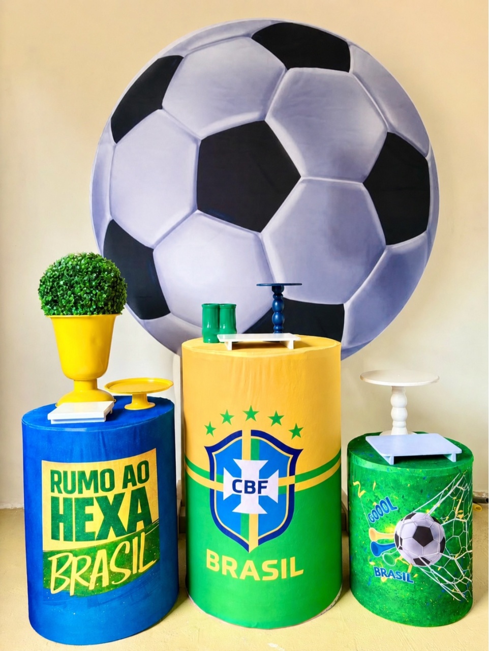 Bola Copa (Kit Prata) - Beca Decorações