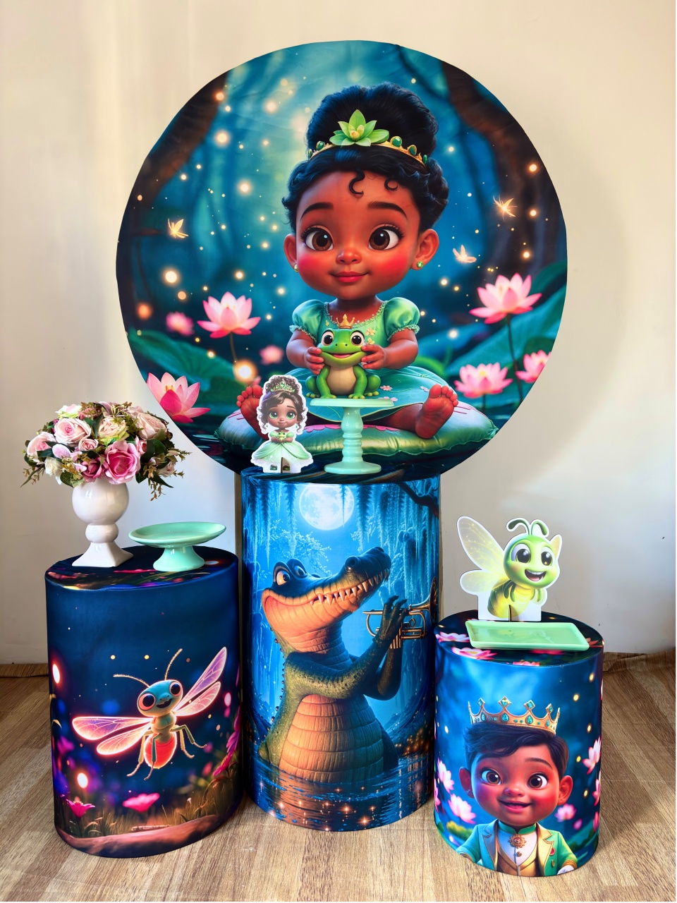30. A Princesa E O Sapo Baby ( Kit Prata) - Beca Decorações