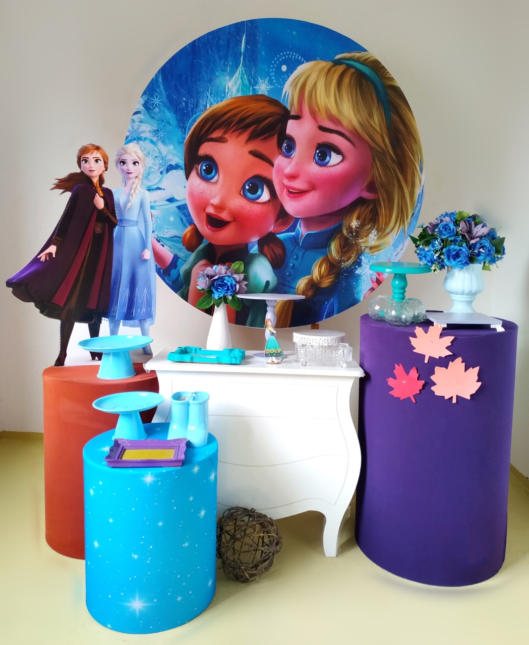 Frozen Roxo - Kit Ouro - Beca Decorações