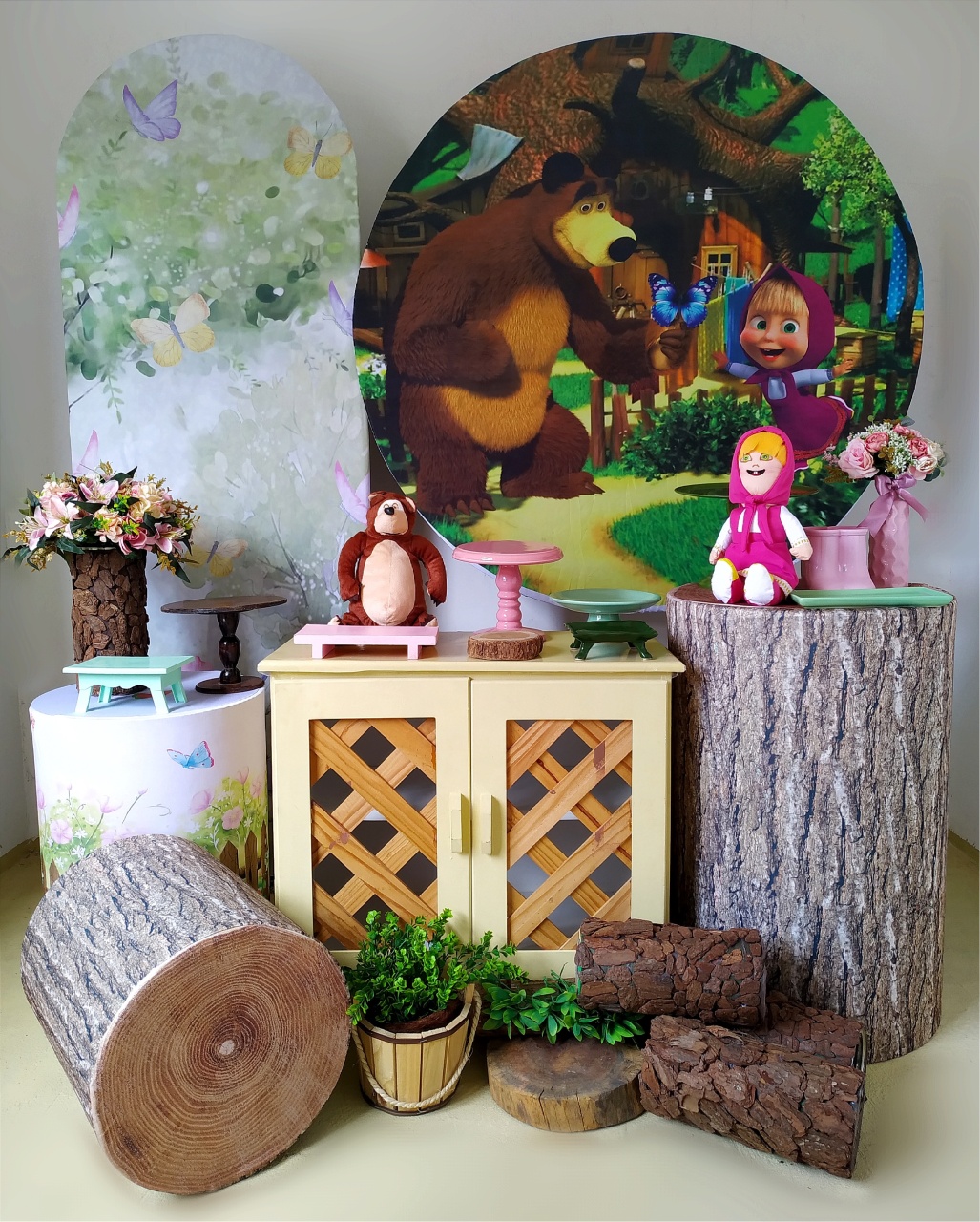 Masha E O Urso - Kit Diamante 1 - Beca Decorações