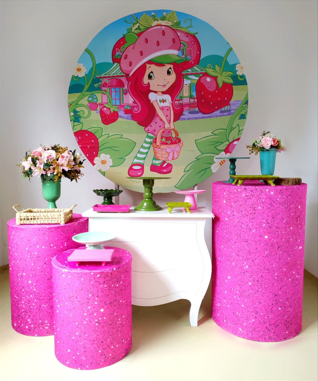 Moranguinho Rosa Pink - Kit Ouro  - Beca Decorações