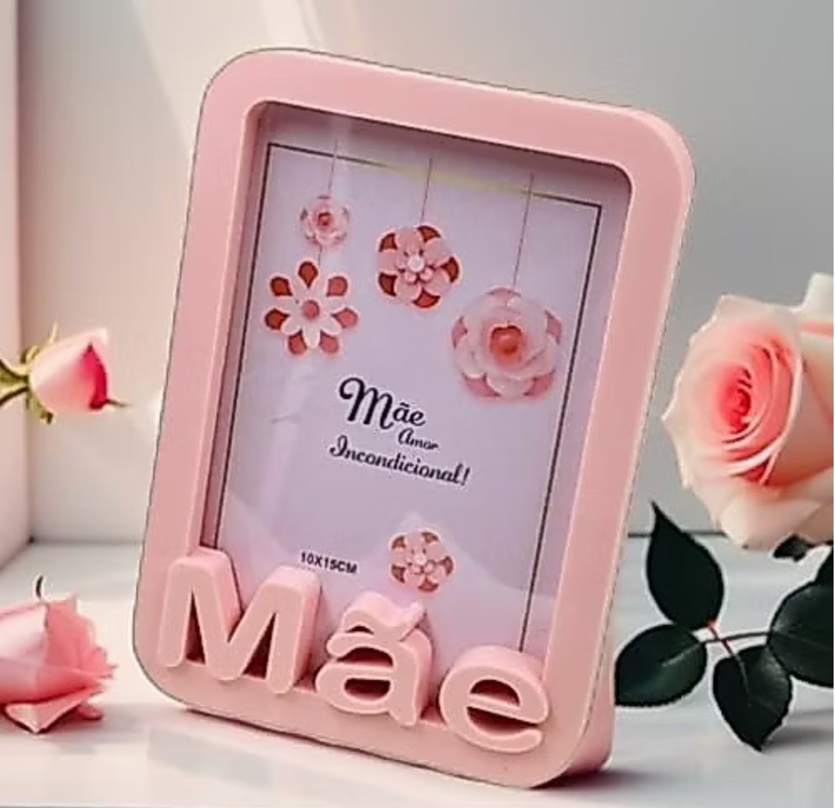 Porta Retrato Mãe Rosa - Beca Decorações