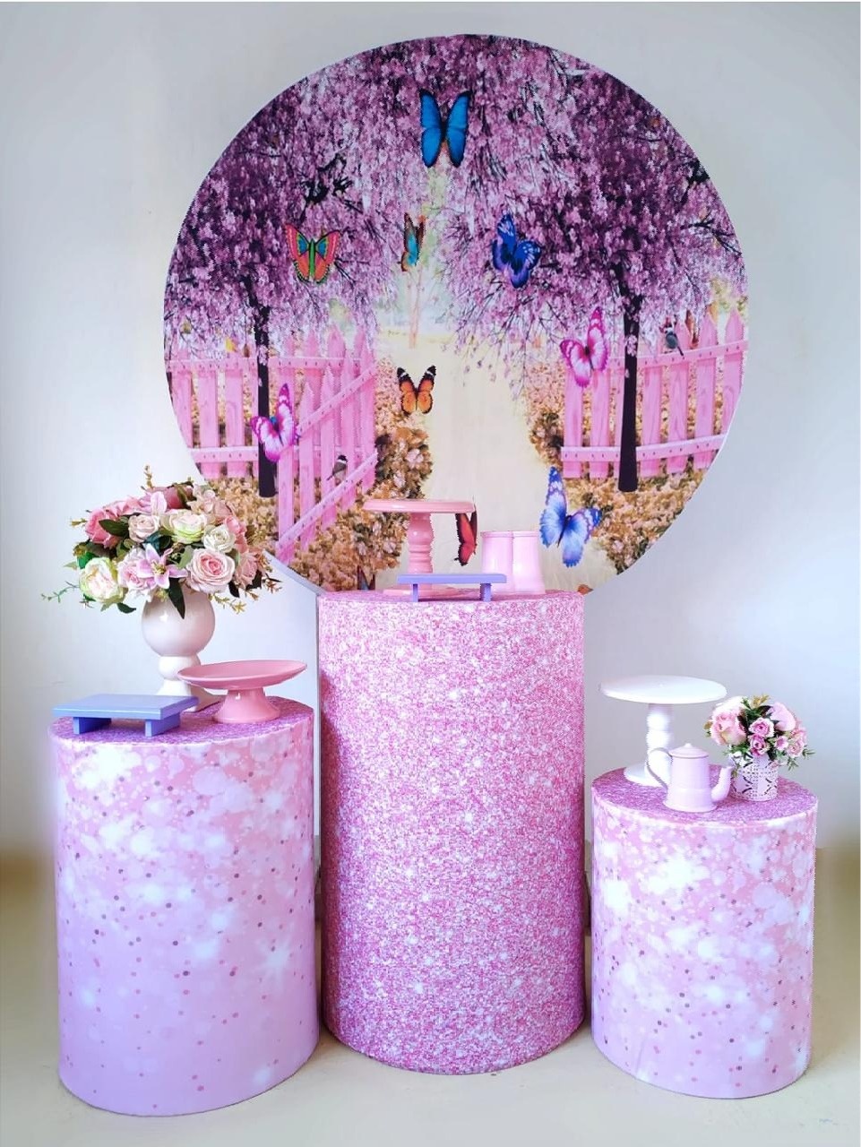 Jardim Borboleta - Kit Prata - Beca Decorações