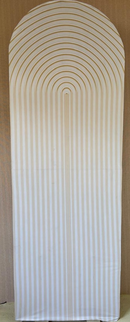  Painel Lateral Ripado Bege (Locação) - Beca Decorações