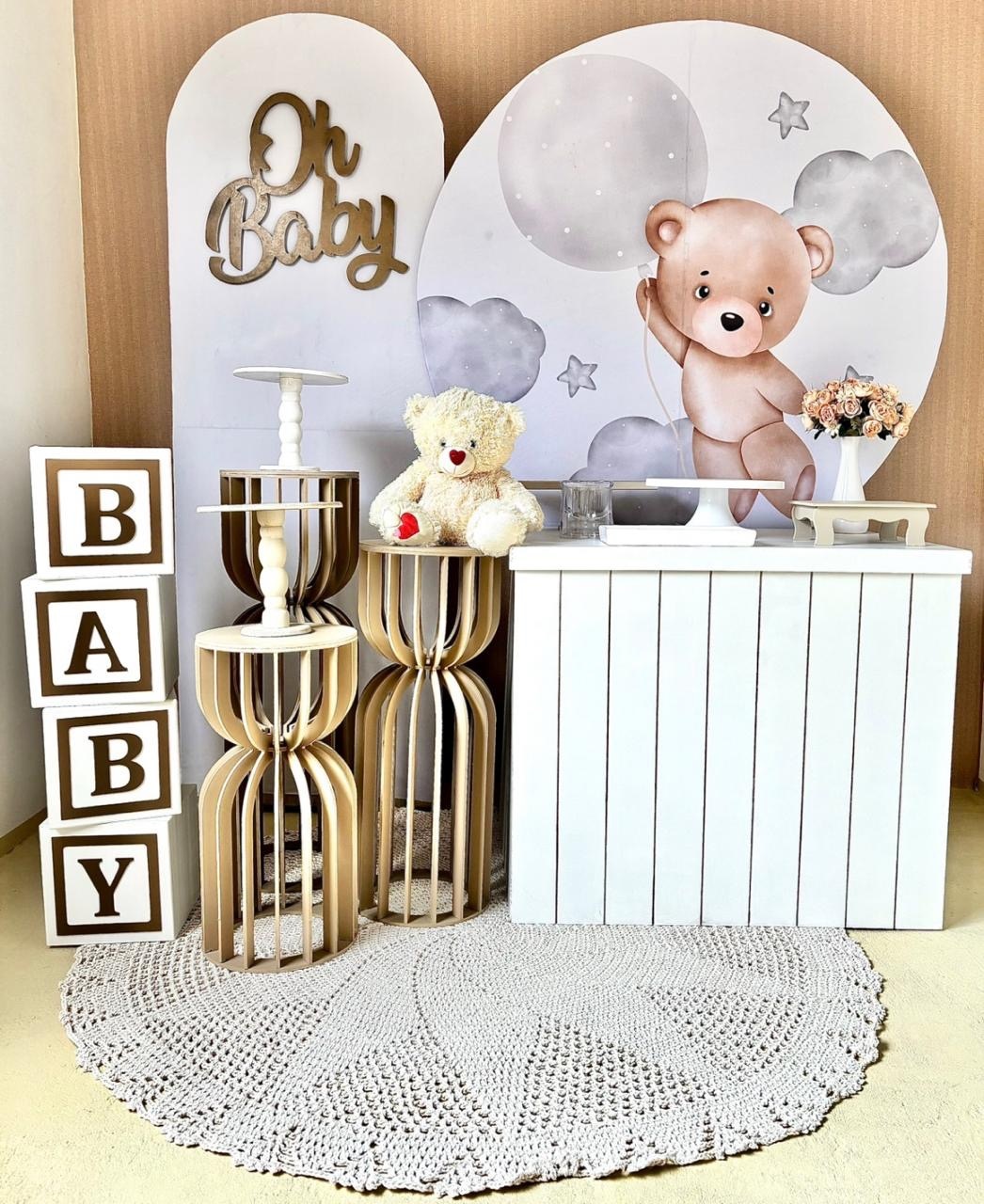Ursinho Na Nuvem ( Composição 1) - Beca Decorações