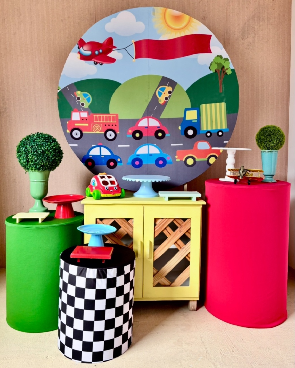 Carrinhos ( Kit Ouro) - Beca Decorações