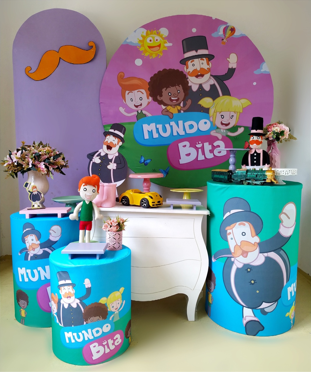 Mundo Bita Lilás - Kit Diamante - Beca Decorações