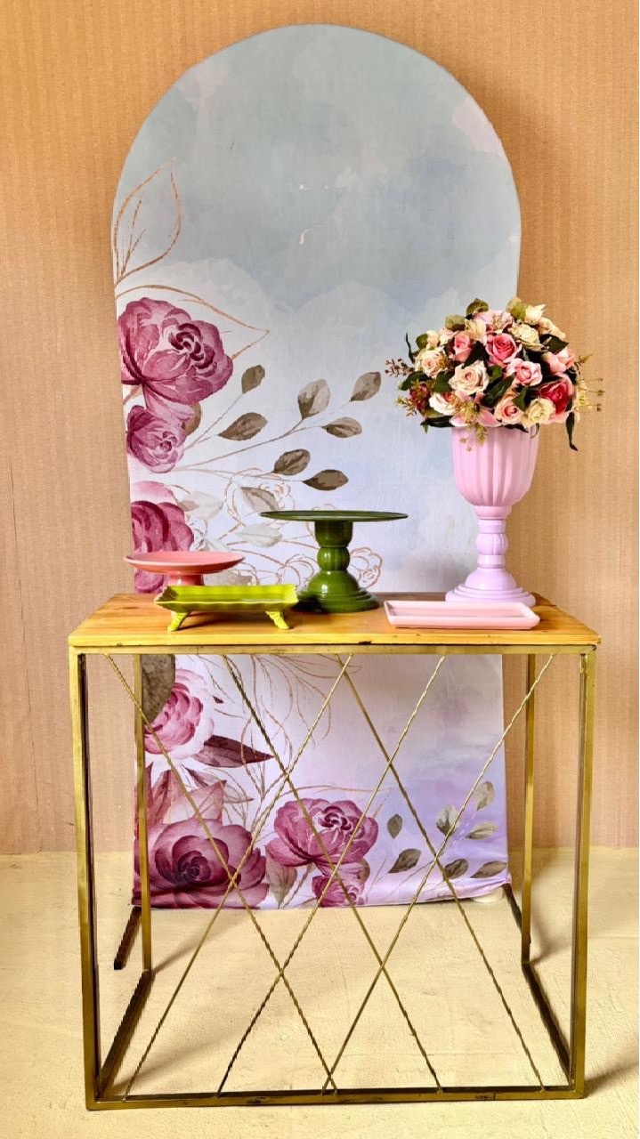 Floral Vinho 4 (Painel Romano)    - Beca Decorações