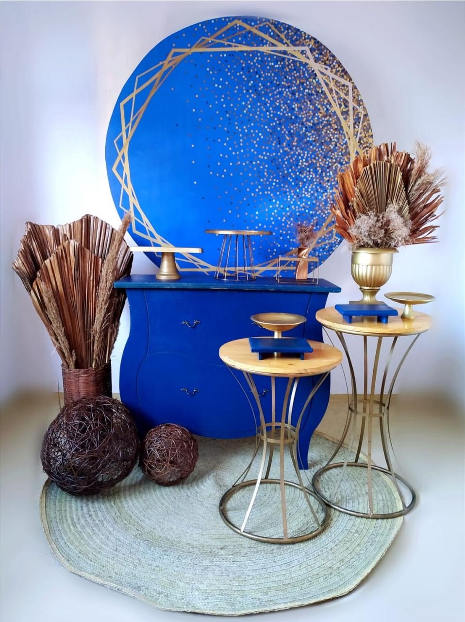 Azul Glitter  - Beca Decorações