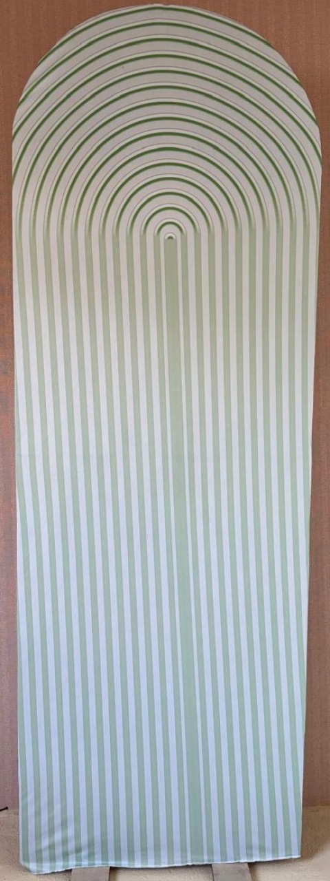  Painel Lateral Ripado Verde (Locação) - Beca Decorações
