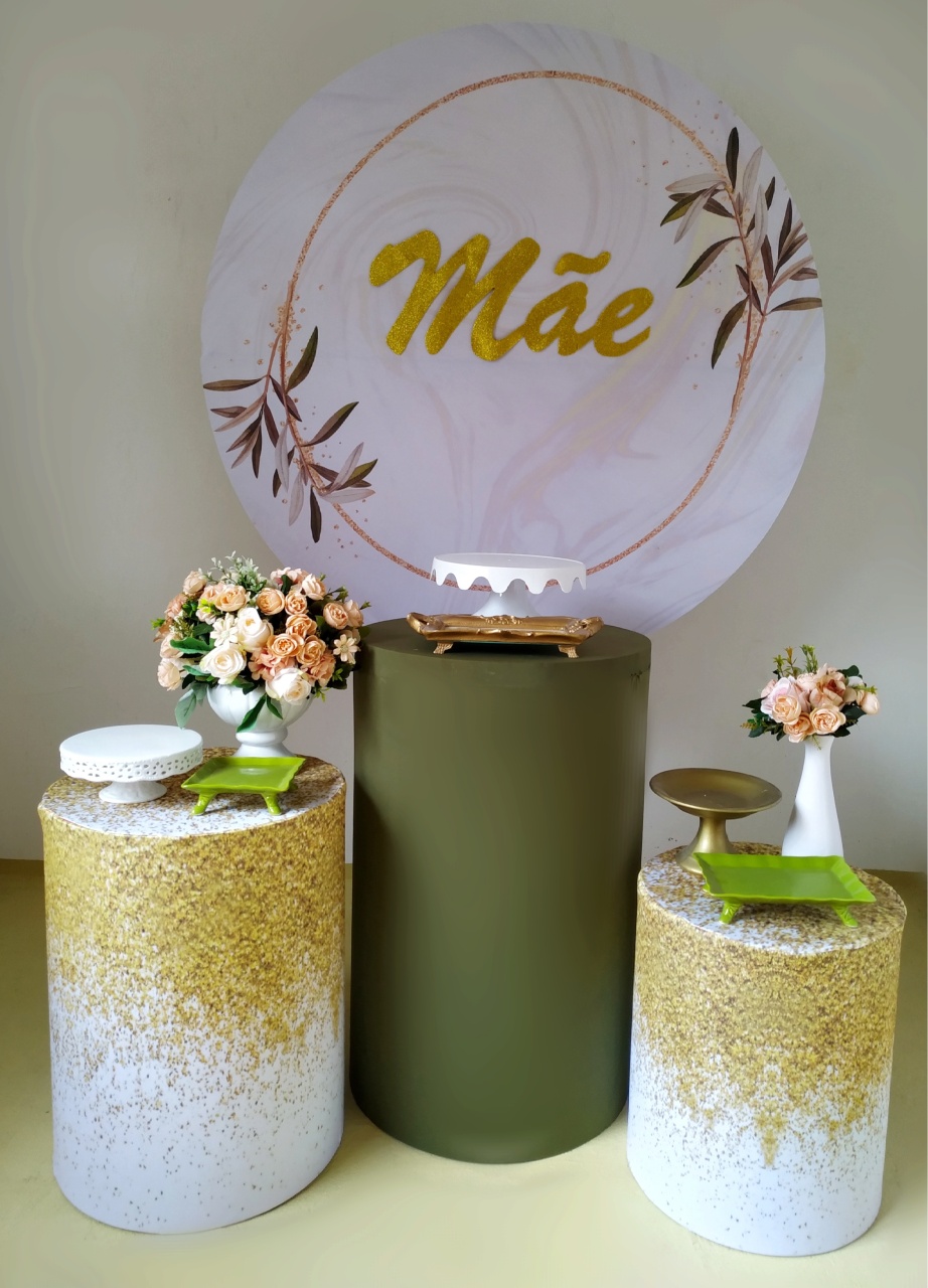 Dia das Mães Verde - Kit Prata - Beca Decorações