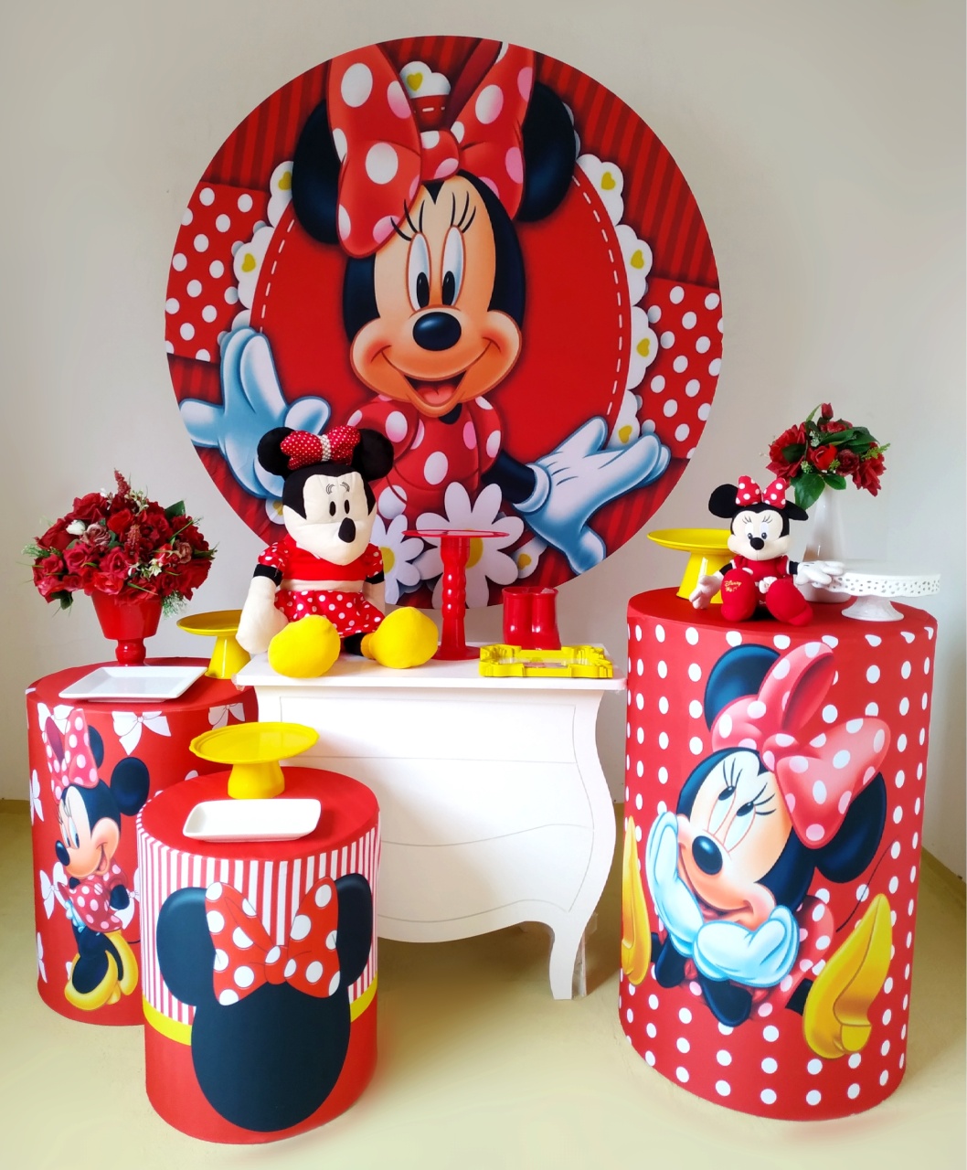 Minnie Vermelha - Kit Ouro - Beca Decorações