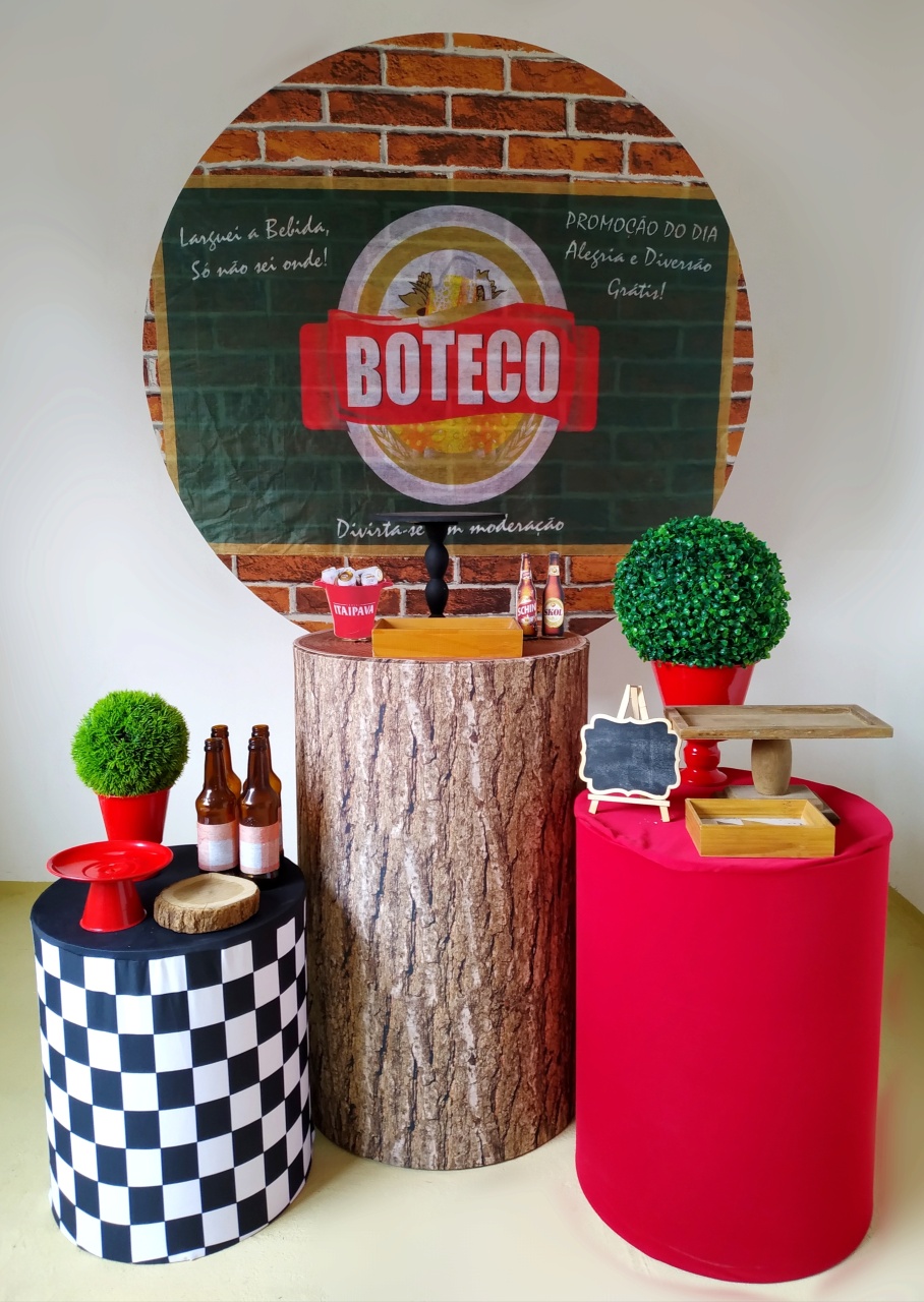 Boteco Tijolinho - Kit Prata - Beca Decorações