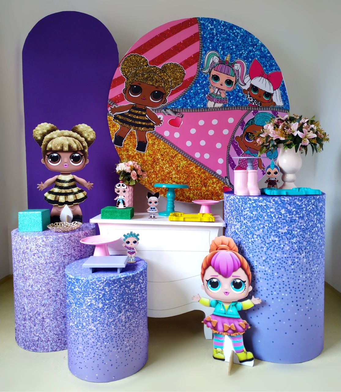 Lol Roxo - Kit Diamante - Beca Decorações