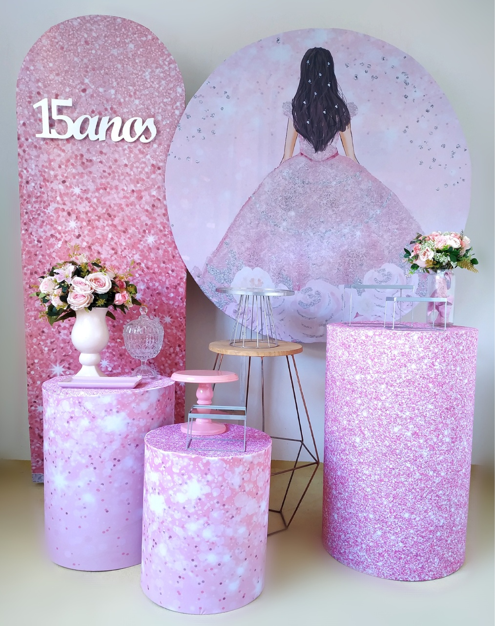 15 Anos Vestido - Kit Diamante  - Beca Decorações