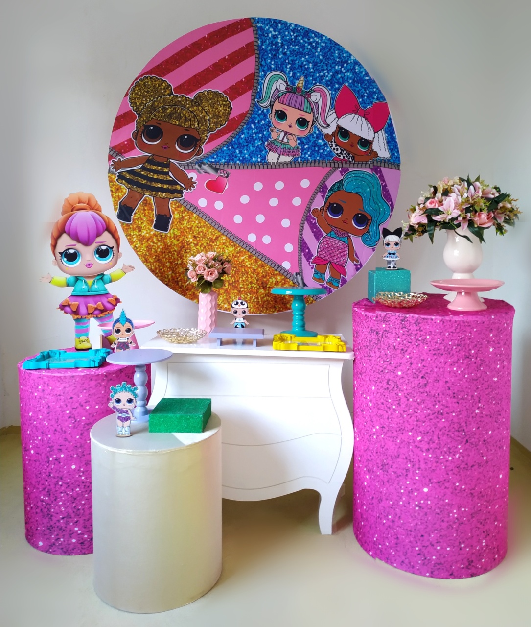 Lol Rosa - Kit Ouro - Beca Decorações