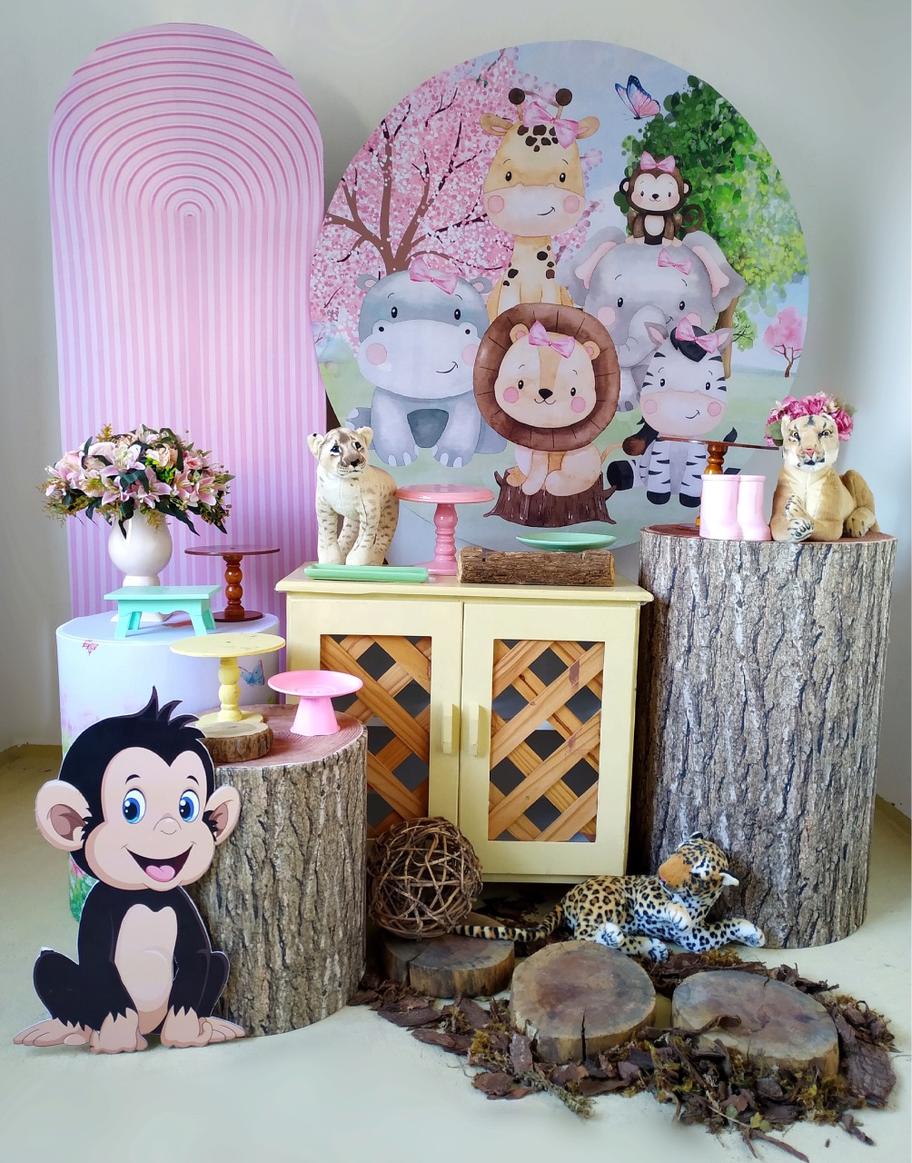 Safari Menina - Kit Diamante 1 - Beca Decorações