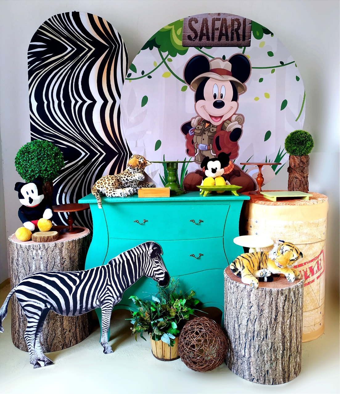 Safari Do Mickey - Kit Diamante  - Beca Decorações