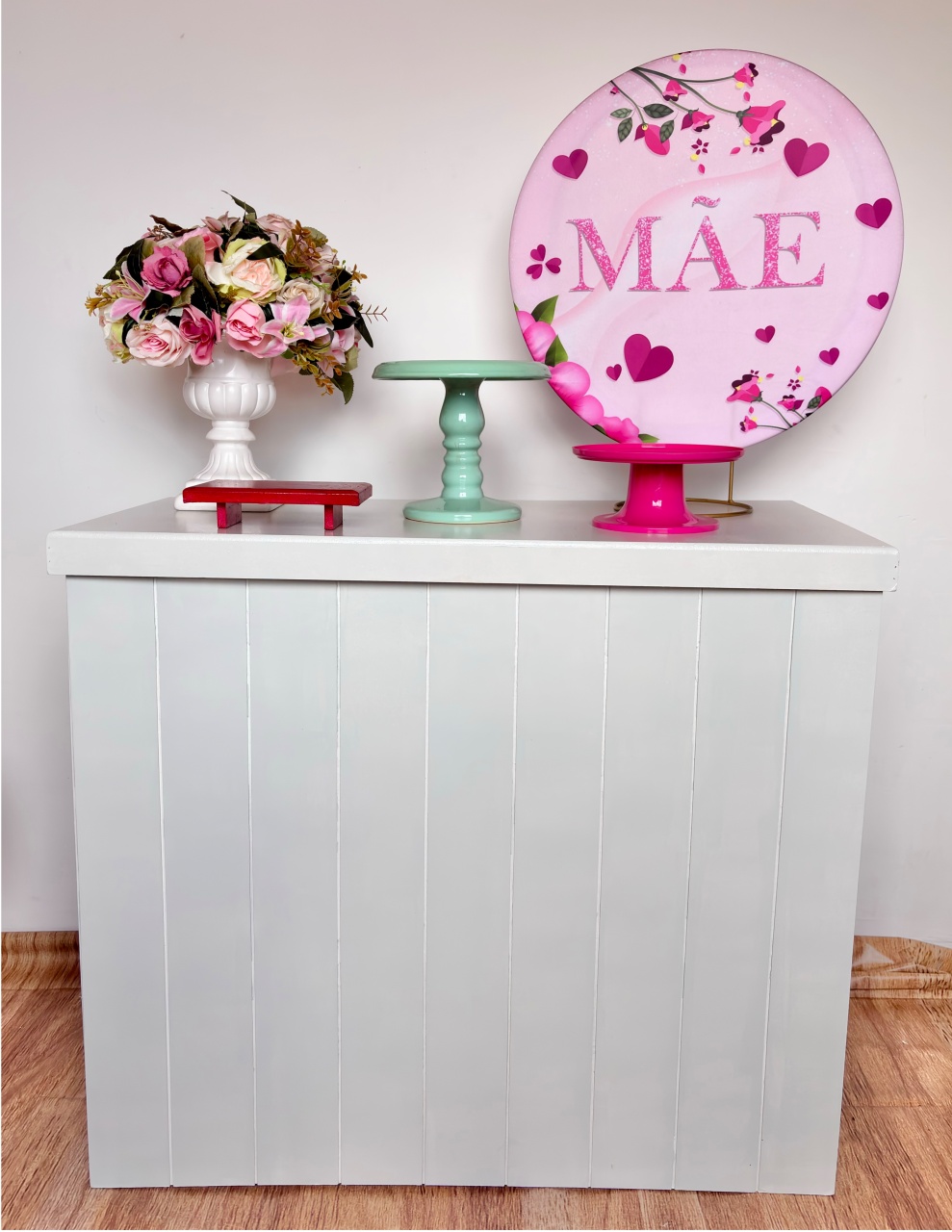 43. Dia das Mães Rosa (Mini Kit)   - Beca Decorações
