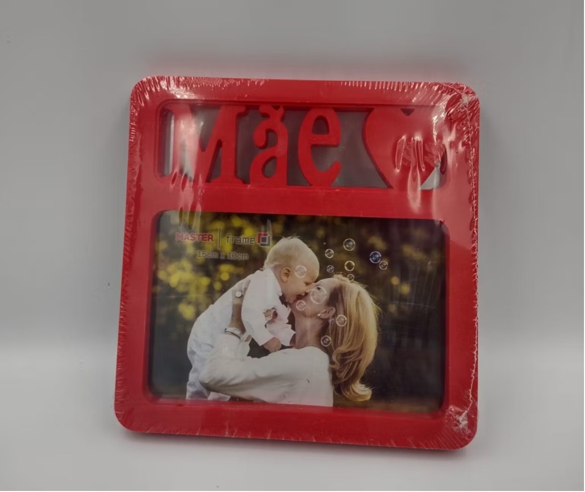 Porta Retrato Mãe Vermelho - Beca Decorações