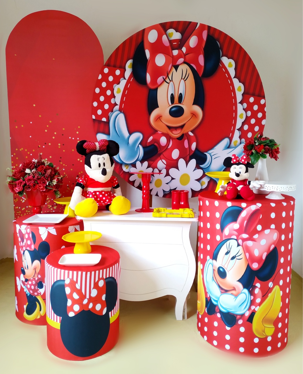Minnie Vermelha - Kit Diamante - Beca Decorações