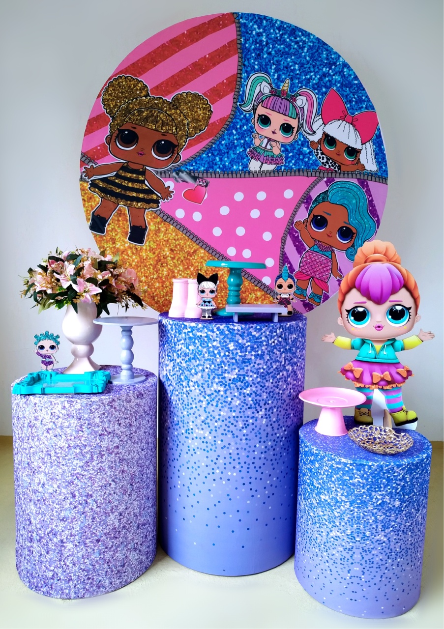 Lol Roxo - Kit Prata - Beca Decorações