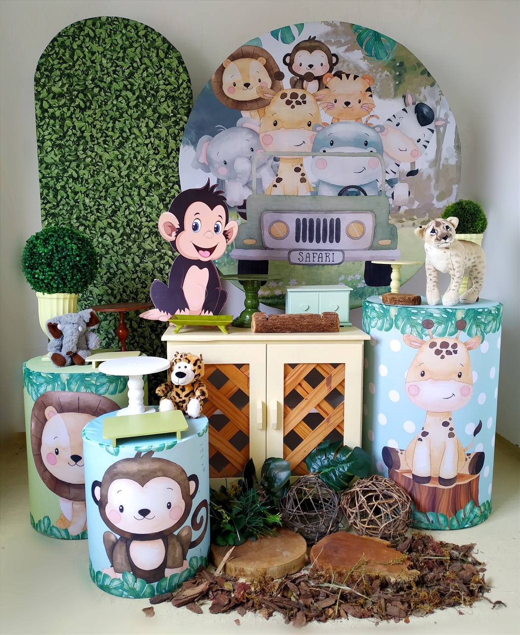 Safari Baby - Kit Diamante 2 - Beca Decorações