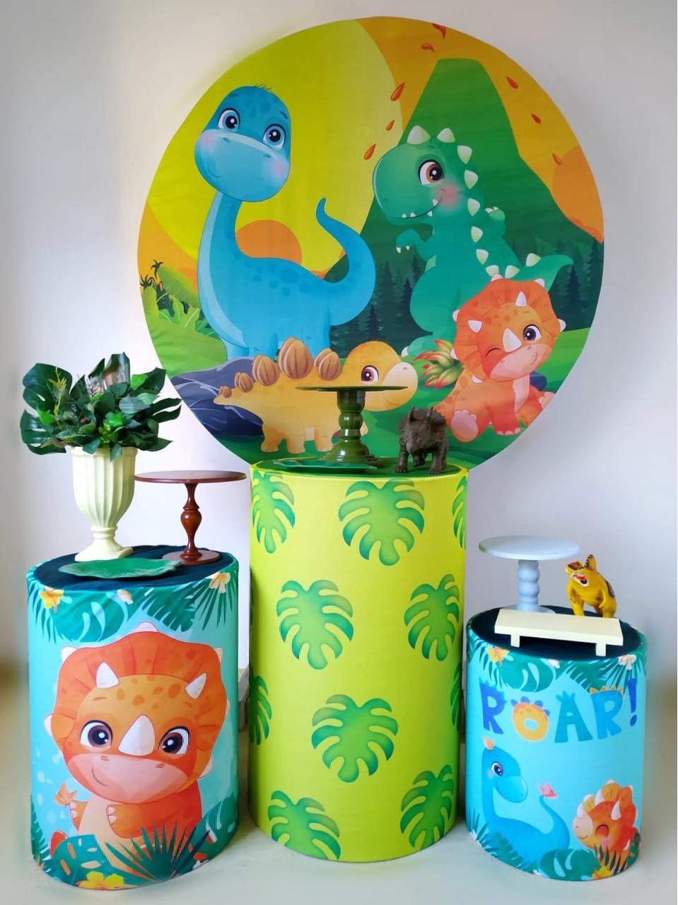Dino Baby (Kit Prata) - Beca Decorações