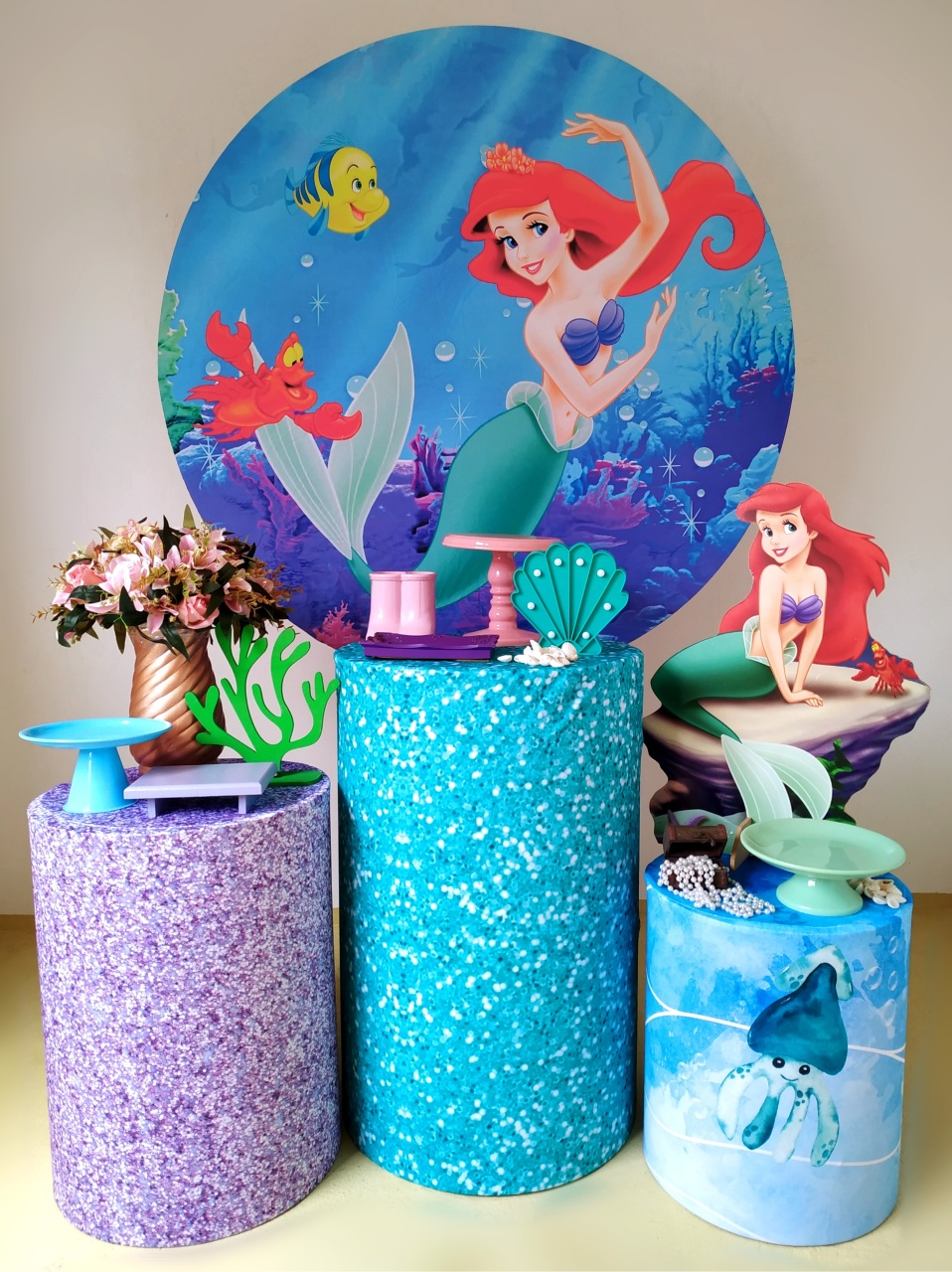 Sereia Ariel ( Kit Prata) - Beca Decorações
