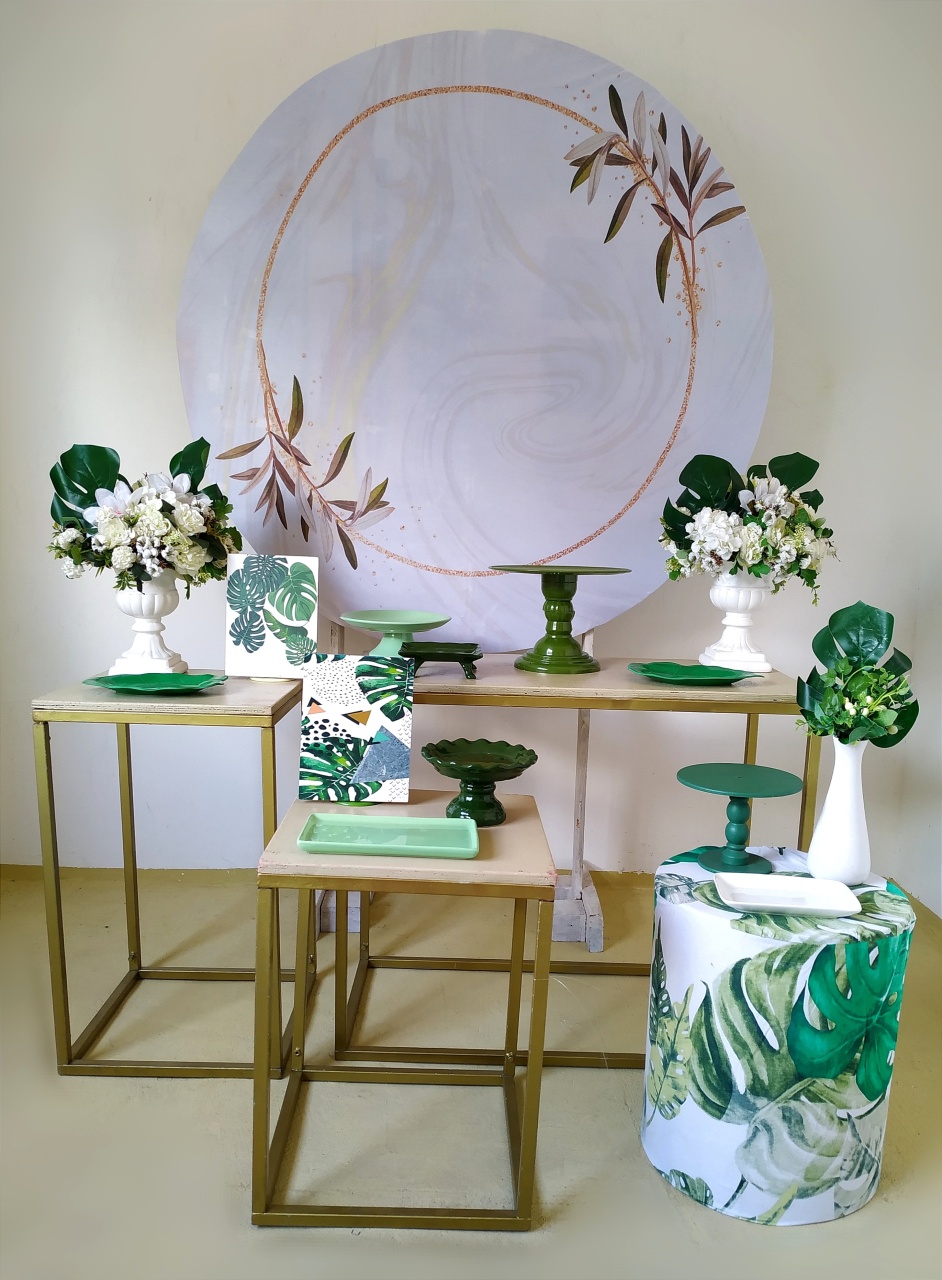 Folhinhas Verdes 2 - Kit Ouro  - Beca Decorações
