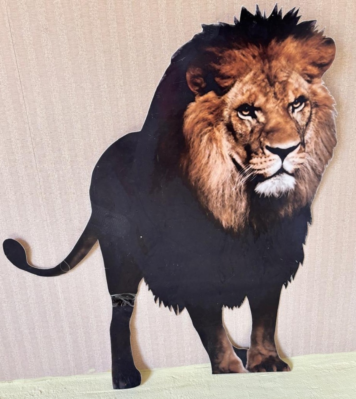 Display Leão Realista (Locação) - Beca Decorações