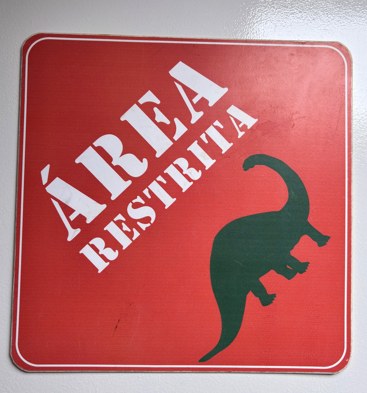 Placa Decorativa Área Restrita  - Beca Decorações