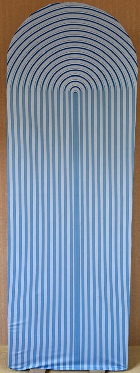  Painel Lateral Ripado Azul (Locação) - Beca Decorações