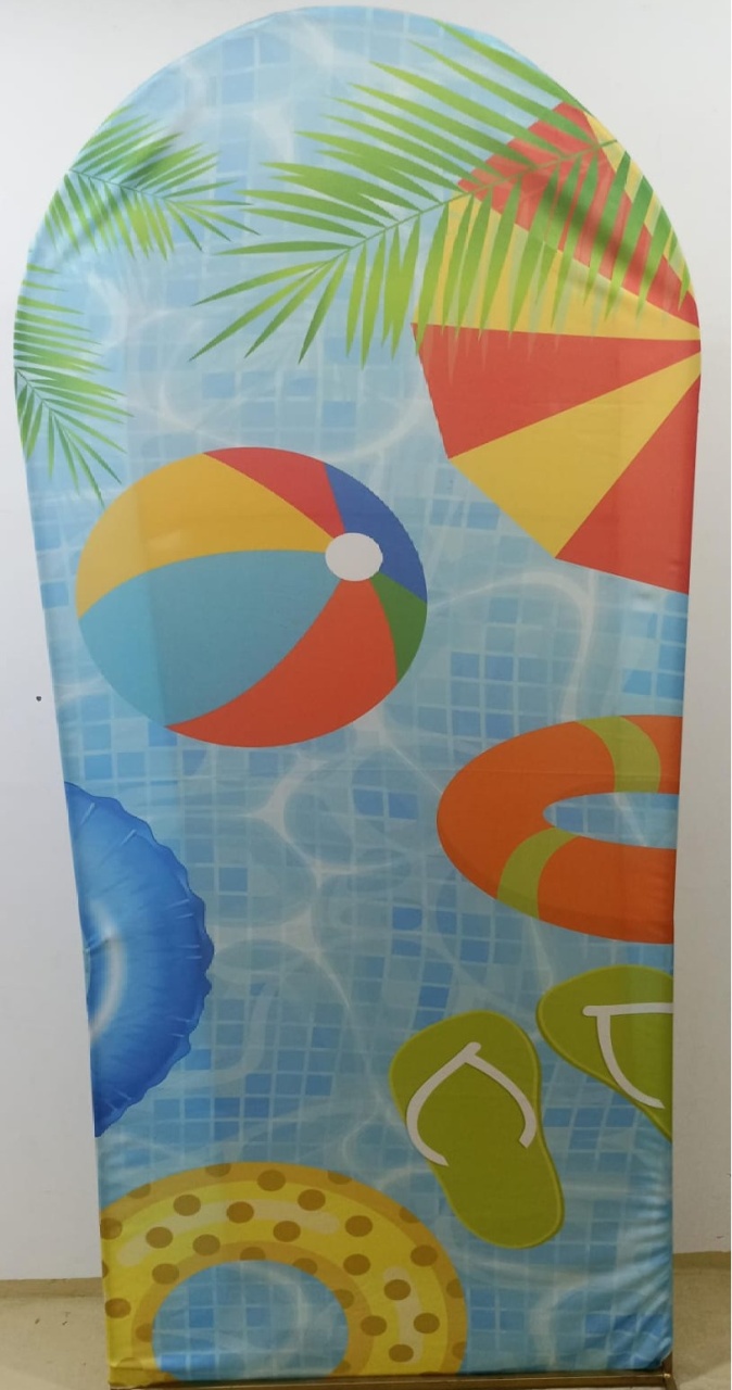  Painel Lateral Pool Party (Locação) - Beca Decorações
