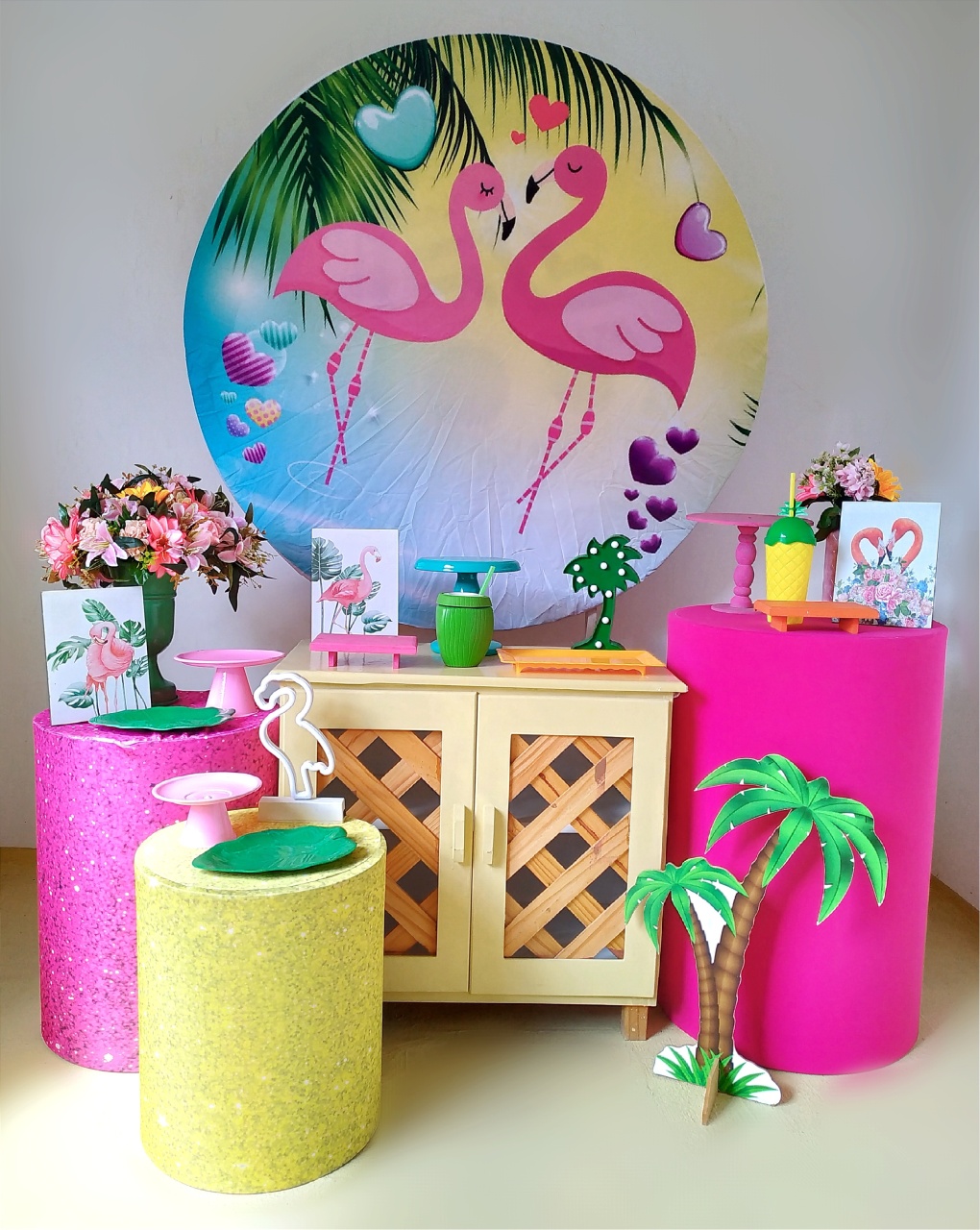 Flamingo - Kit Ouro - Beca Decorações
