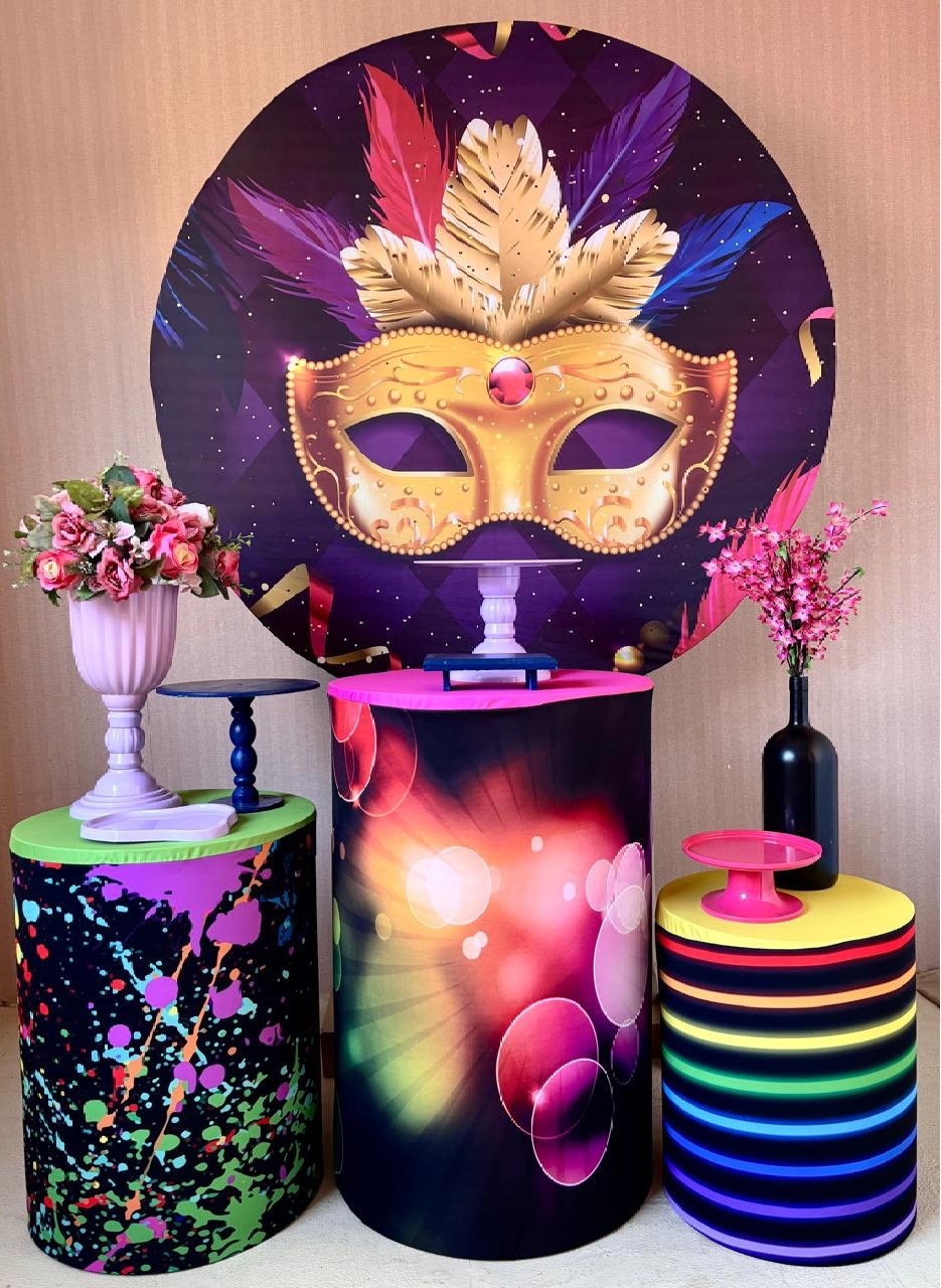 Carnaval 2 - Kit Prata - Beca Decorações