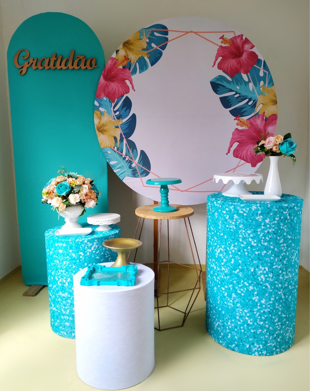 Floral Tiffany - Kit Diamante  - Beca Decorações