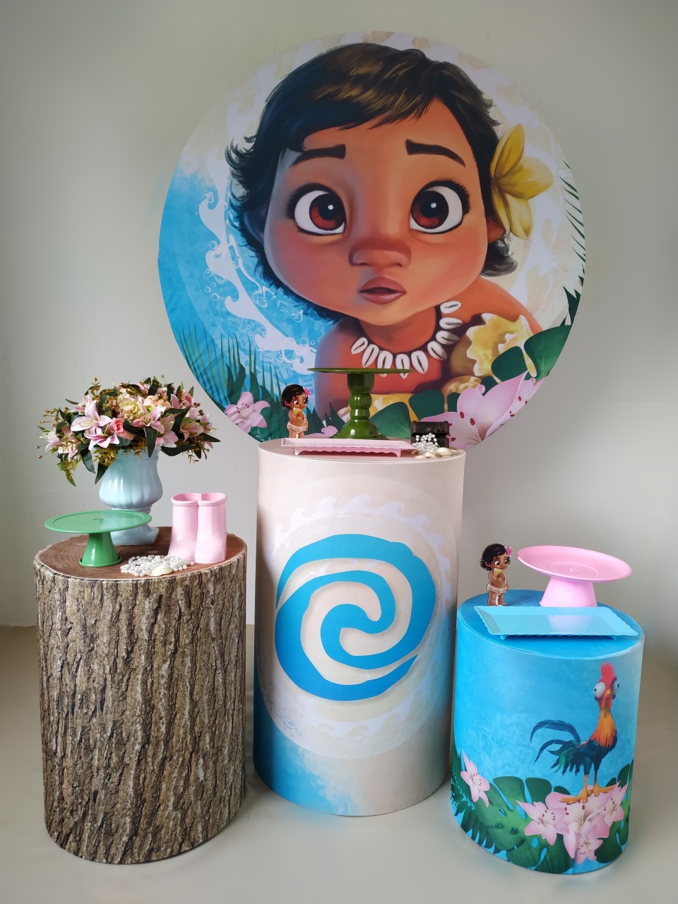 Moana Baby - Kit Prata - Beca Decorações