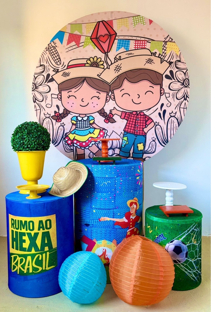 Junino/Copa (Kit Prata) - Beca Decorações