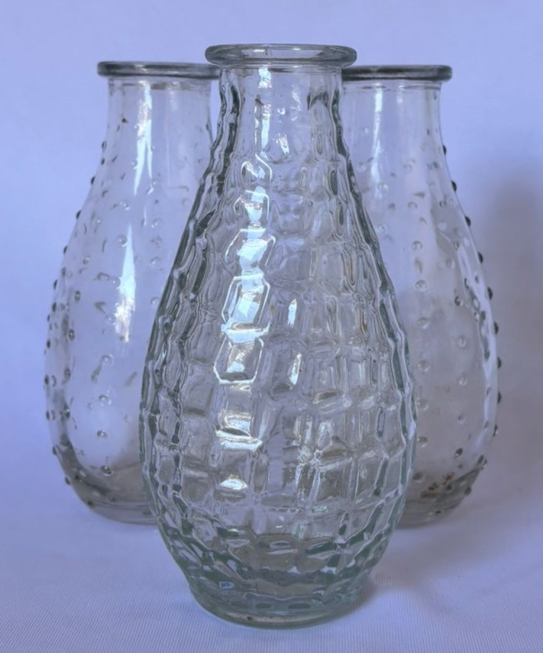 Garrafinhas Transparentes (Locação) - Beca Decorações