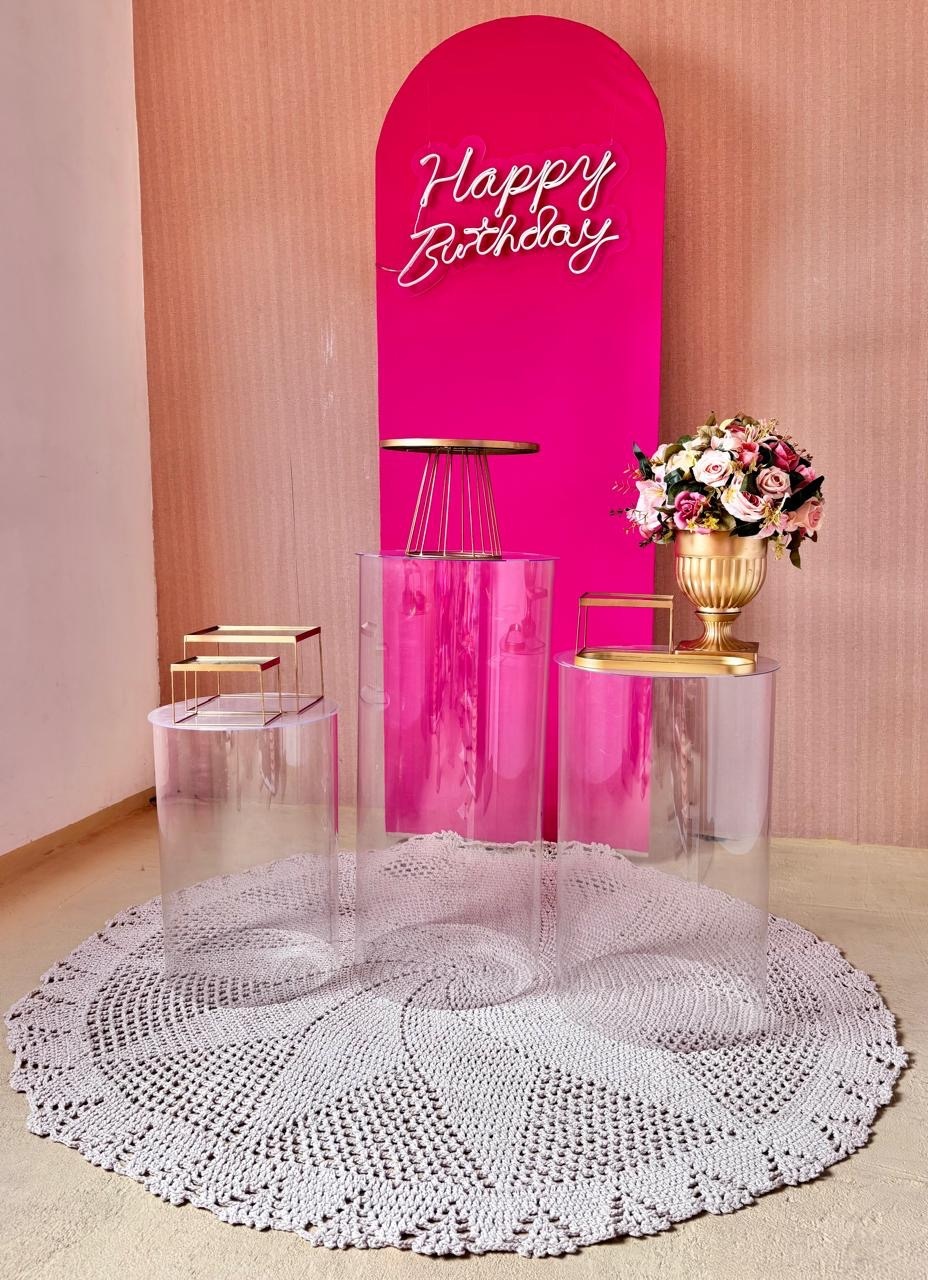 Rosa Pink Elegante - Beca Decorações