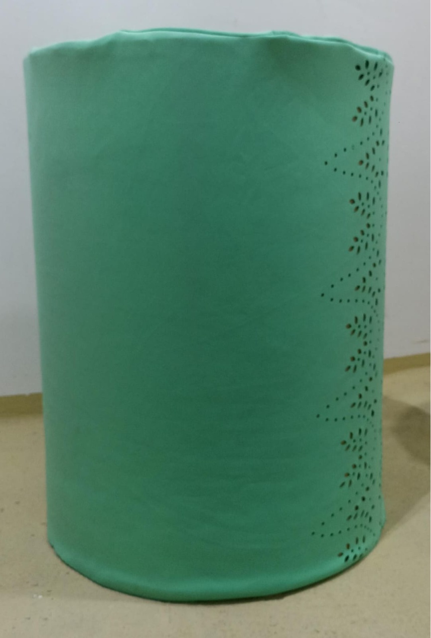 Capa de Cilindro Verde M (Locação) - Beca Decorações