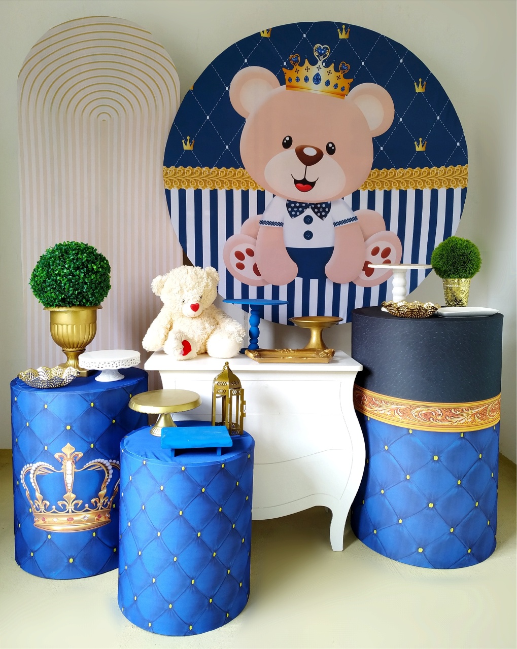 Ursinho Príncipe - Kit Diamante  - Beca Decorações