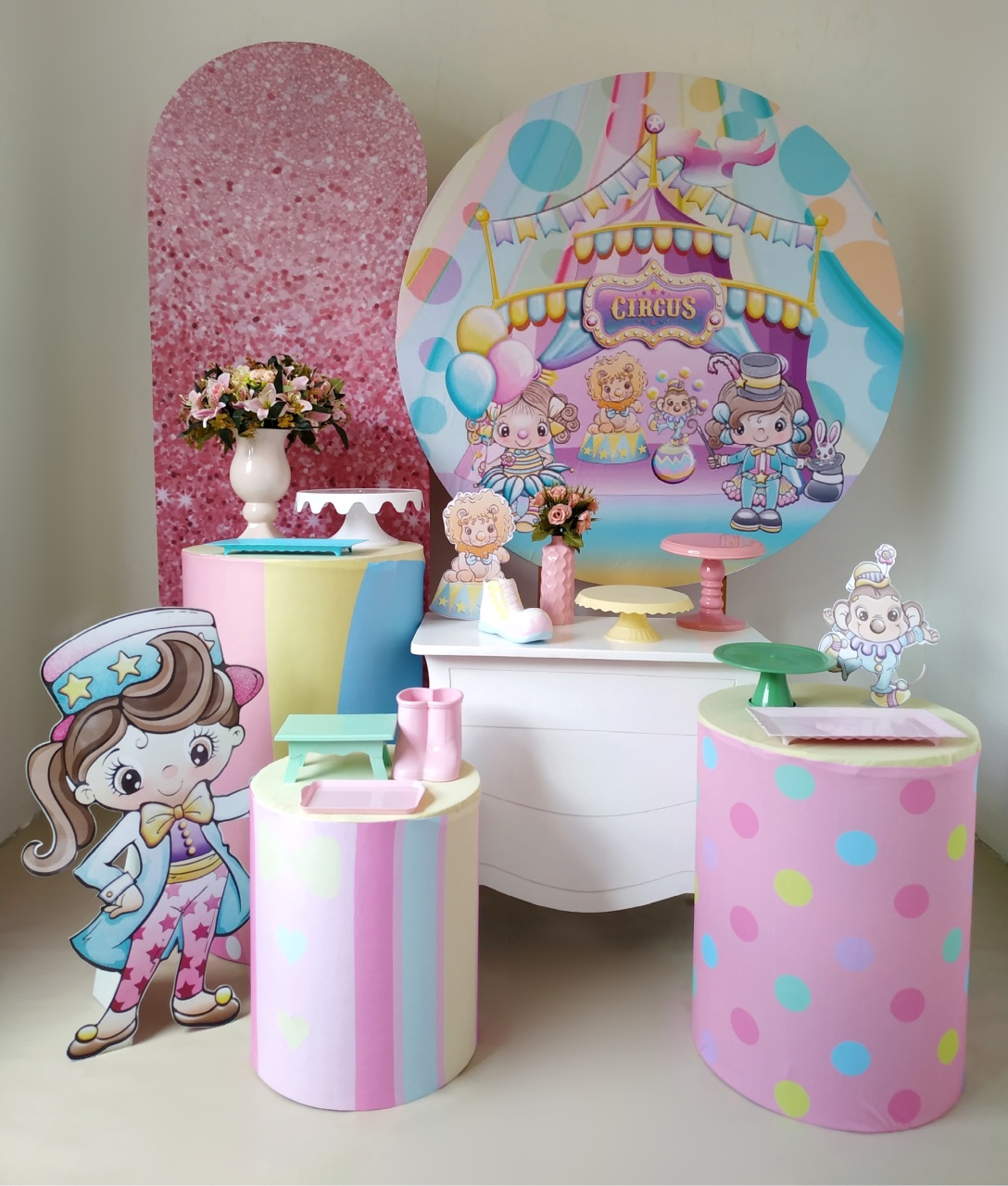 Circo Rosa - Kit Diamante - Beca Decorações