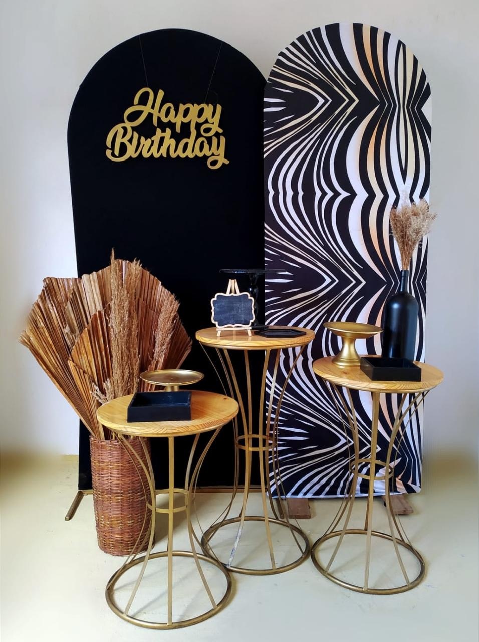 Preto E Preto  Zebra - Beca Decorações