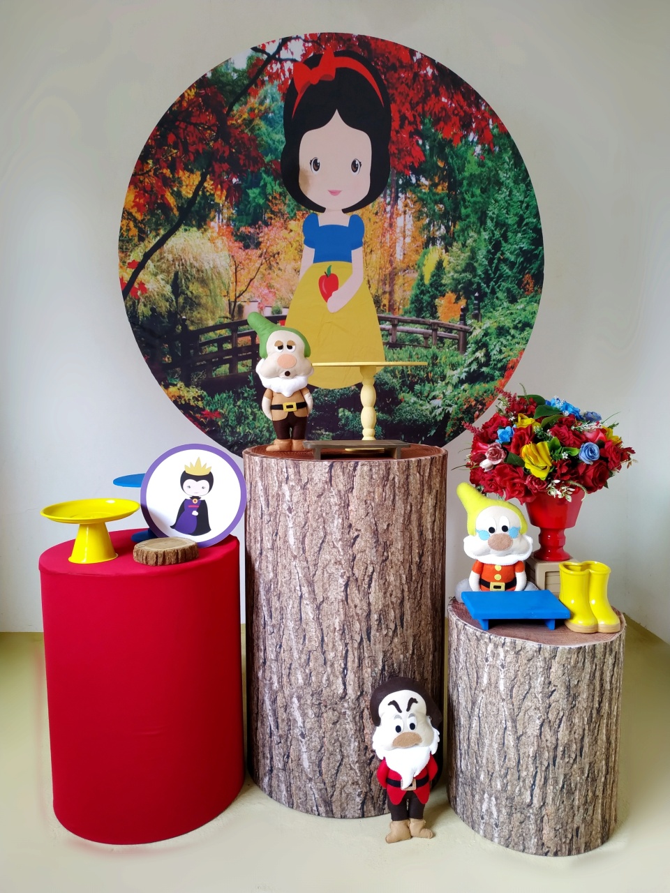 Branca de Neve Cute (Kit Prata) - Beca Decorações