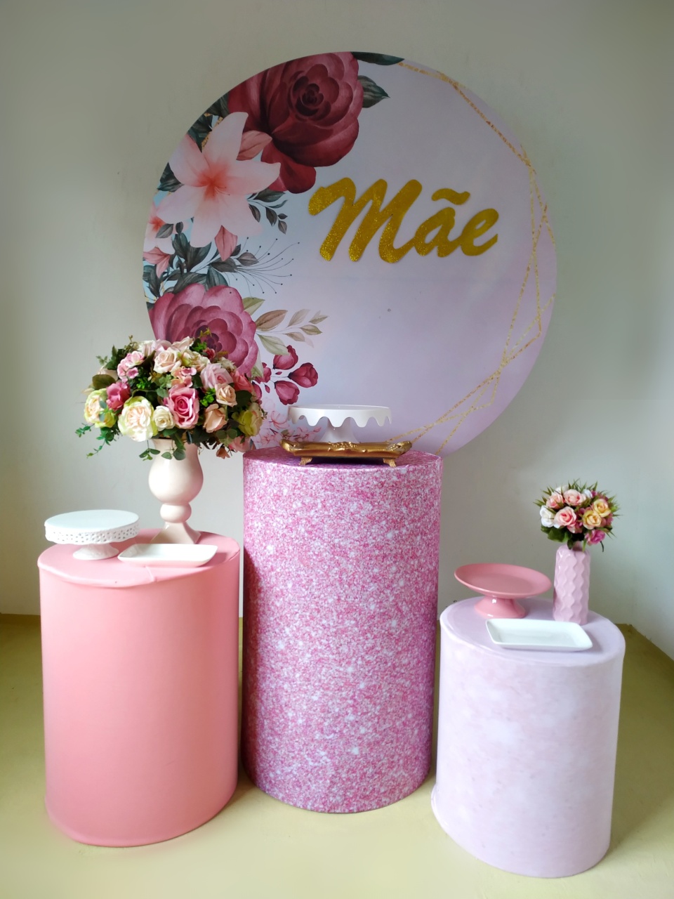 Dia das Mães Vinho - Kit Prata - Beca Decorações